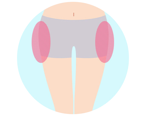 大腿筋膜張筋のストレッチやマッサージ